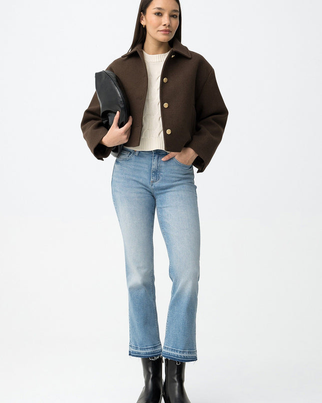 'Megan' Cropped Flare Jean