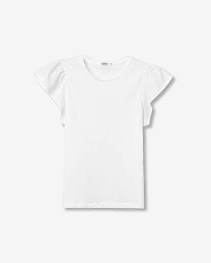 'Graciosa' Broderie T-Shirt - Star White