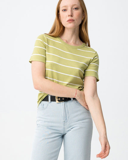'Rufina' Knit Top - Cedar Green
