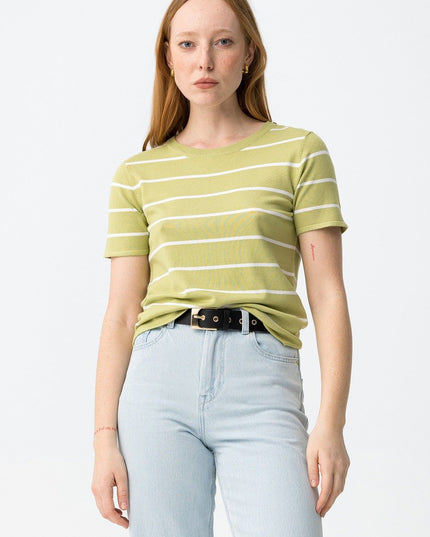 'Rufina' Knit Top - Cedar Green
