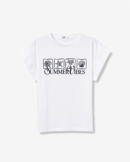 'Ella' T-Shirt - Star White