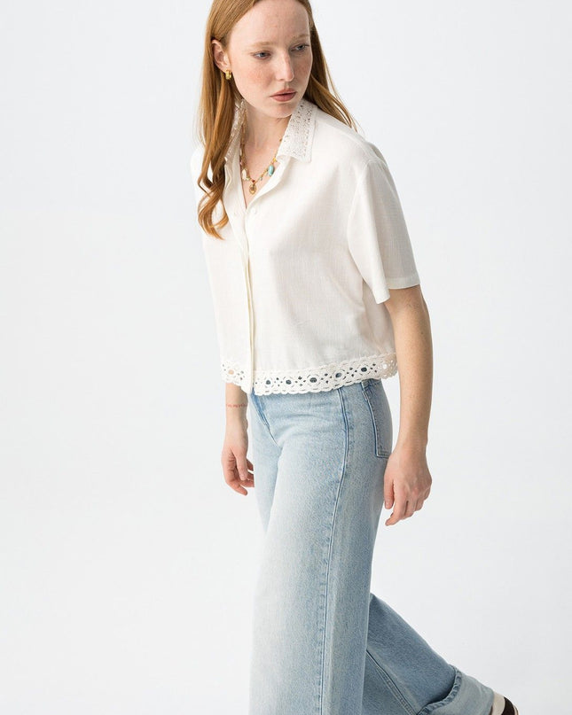 'Lilith' Blouse - Star White