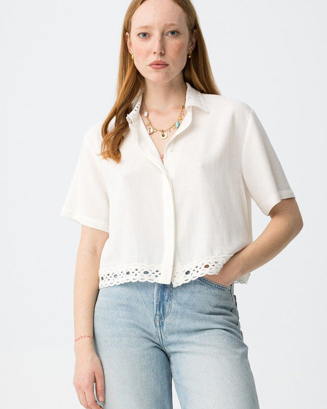 'Lilith' Blouse - Star White