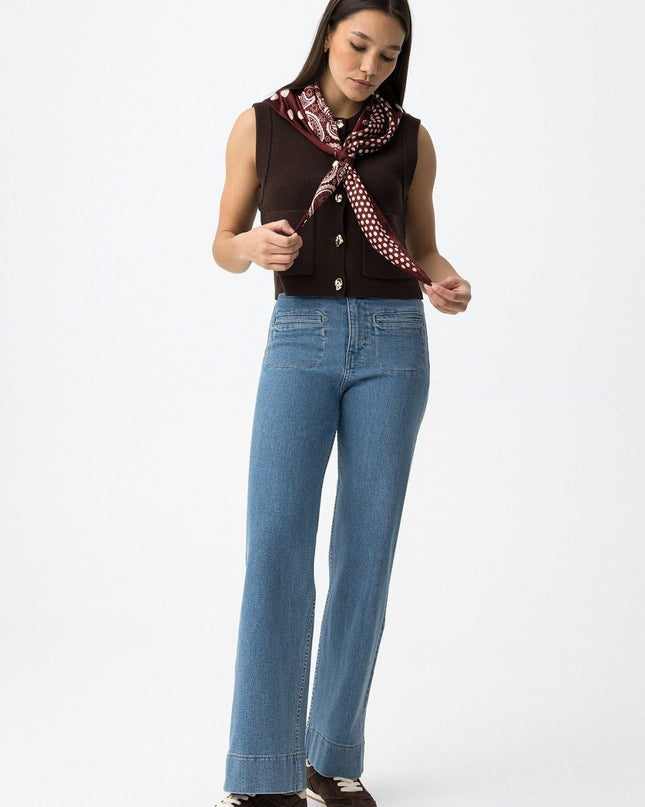'Olivia' VB Wide Jean - Light Denim