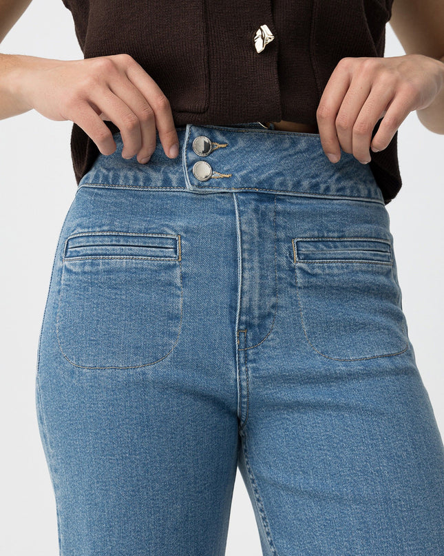 'Olivia' VB Wide Jean - Light Denim