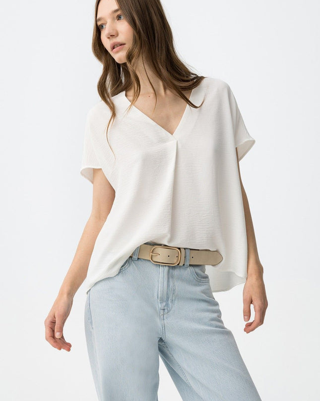 'Maxine' Blouse - Star White