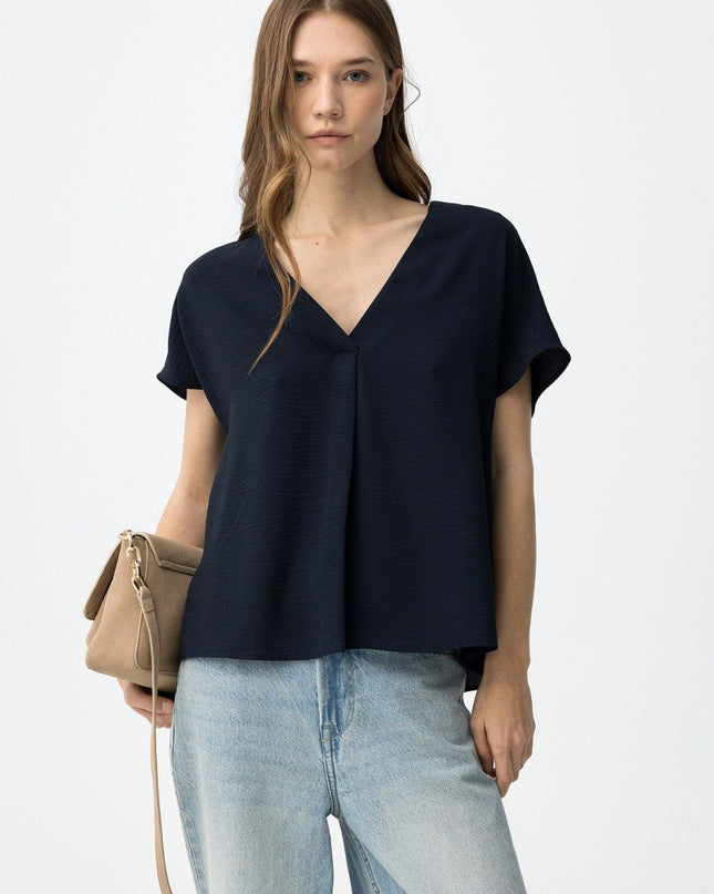 'Maxine' Blouse - Lyons Blue