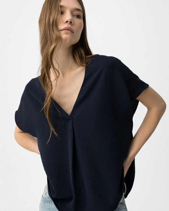 'Maxine' Blouse - Lyons Blue