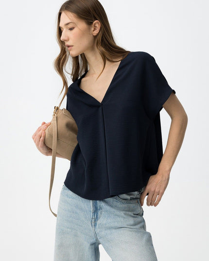 'Maxine' Blouse - Lyons Blue
