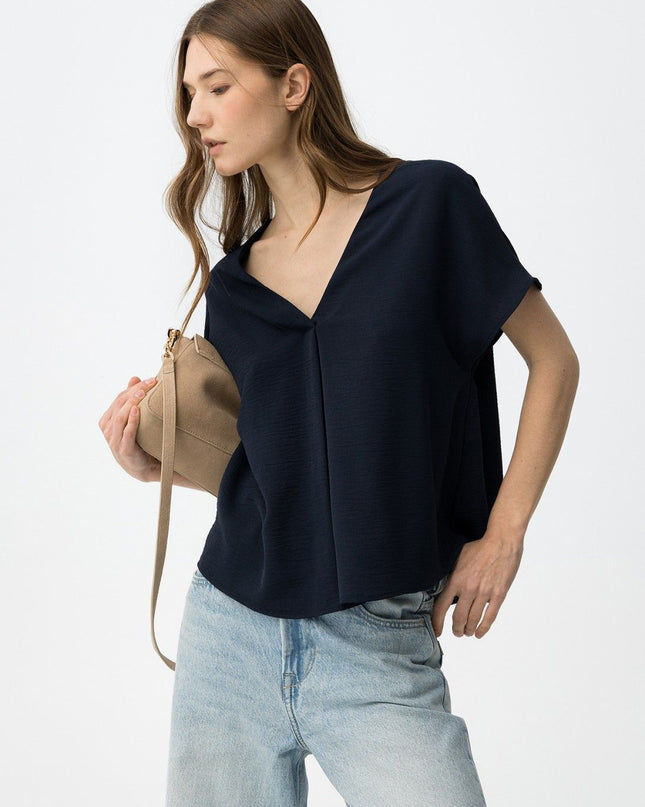 'Maxine' Blouse - Lyons Blue