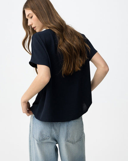 'Maxine' Blouse - Lyons Blue