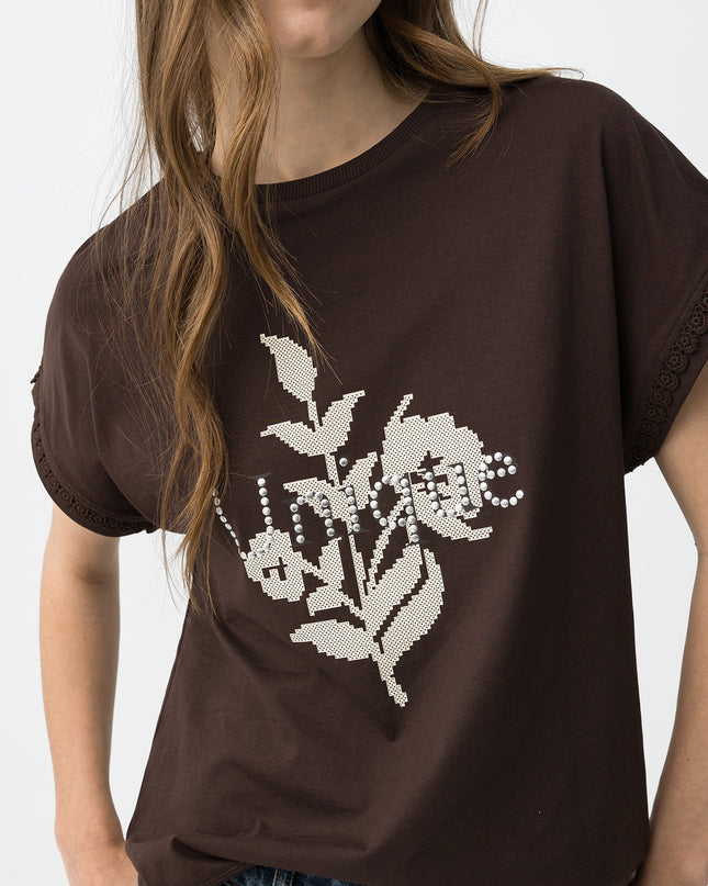 'Natalie' T-Shirt - Chocolate