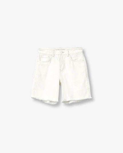 'Benny' Denim Shorts - Star White