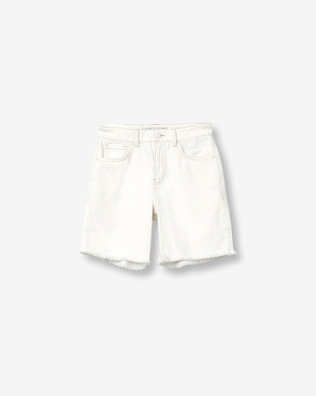'Benny' Denim Shorts - Star White