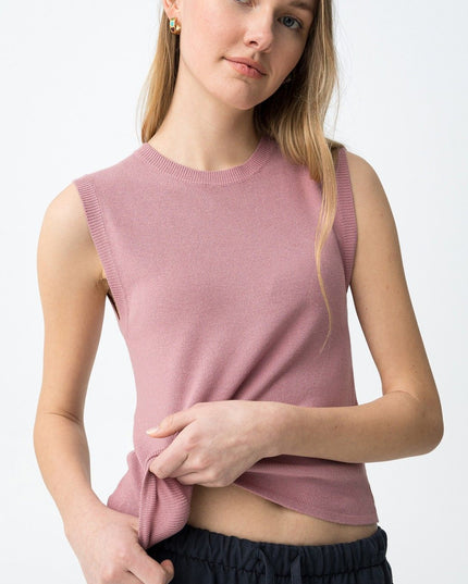 'Nancy' Tank Top - Mellow Rose