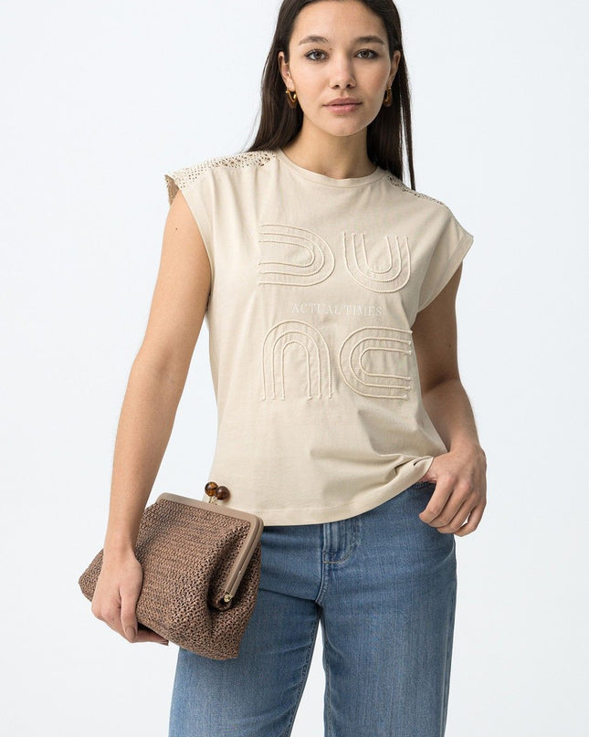 'Jellicent' T-Shirt - Beige