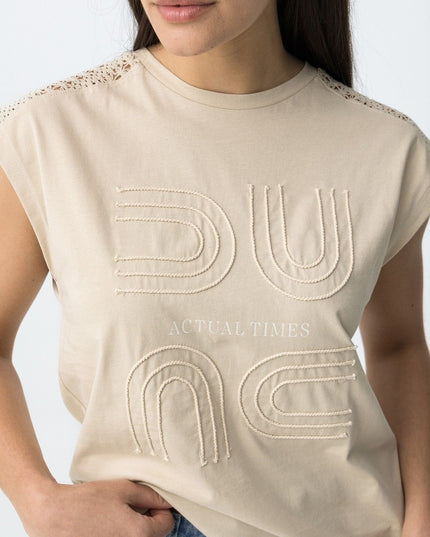 'Jellicent' T-Shirt - Beige