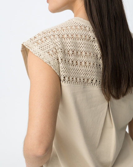 'Jellicent' T-Shirt - Beige