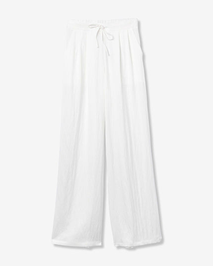 'Augusta' Palazzo Trouser - Star White