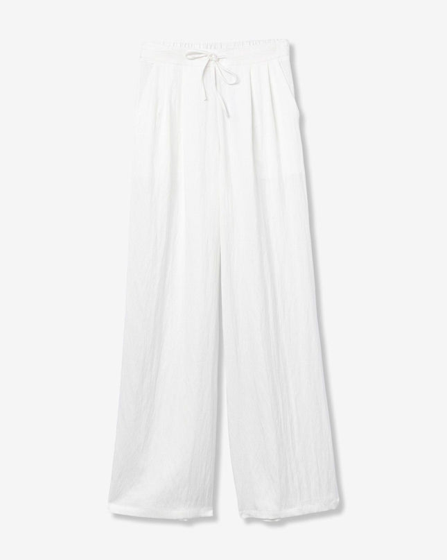 'Augusta' Palazzo Trouser - Star White