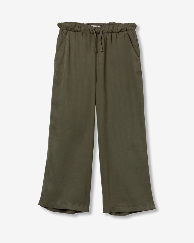 'Roselin' Cropped Trouser - Patina Green
