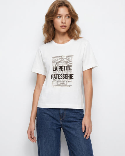 Bonchic White Short Sleeve Tee