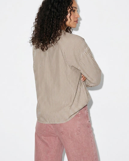 'Darcinda' V-Neck Blouse - Waterfall