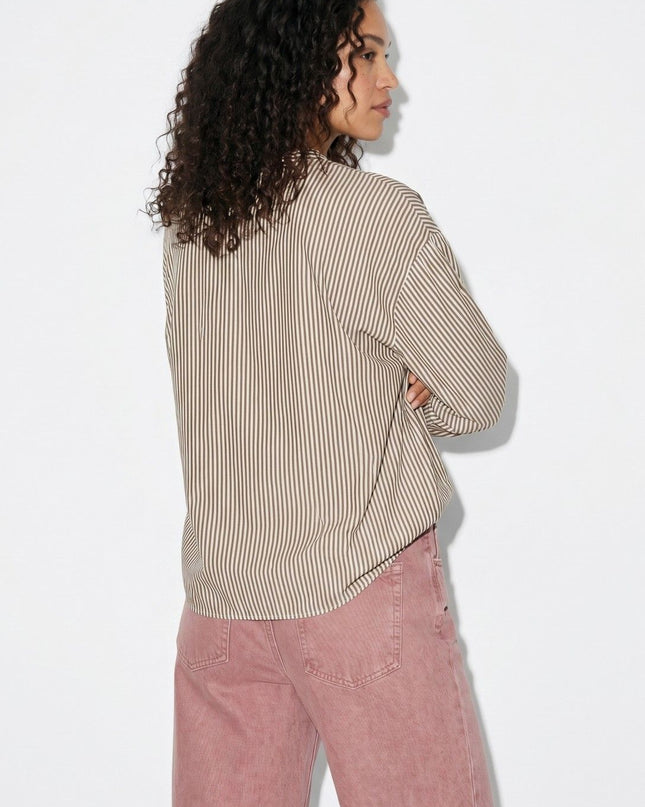 'Darcinda' V-Neck Blouse - Waterfall
