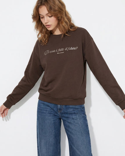 'Oceanic' Sweatshirt - Brown