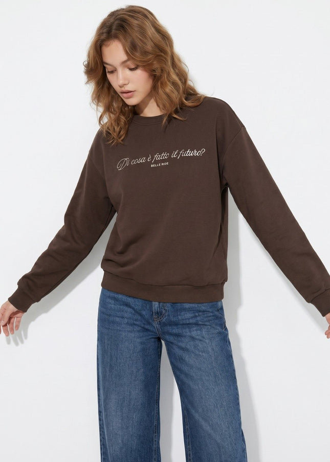 'Oceanic' Sweatshirt - Brown