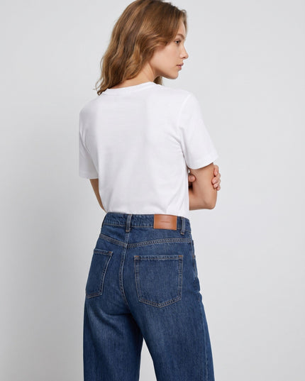 Bonchic White Short Sleeve Tee