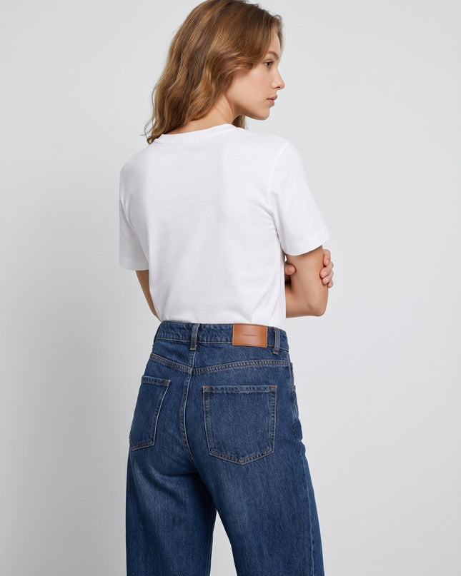 Bonchic White Short Sleeve Tee