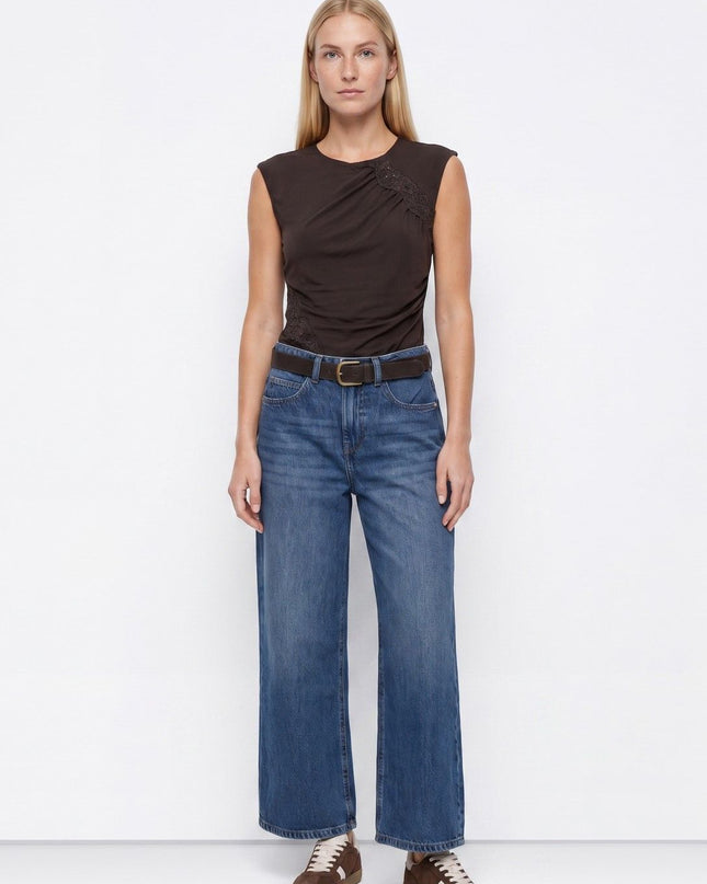 Nora Cropped Straight Jeans