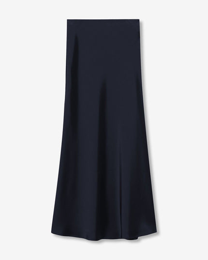 'Kansas' Satin Skirt - Lyons Blue