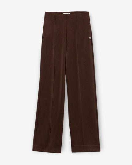'Olivia' Straight Leg Jogger - Brown