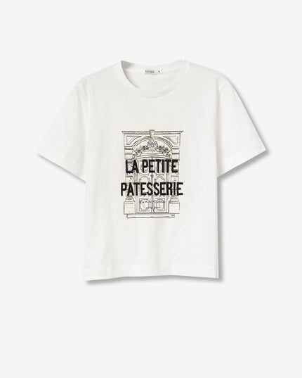 Bonchic White Short Sleeve Tee
