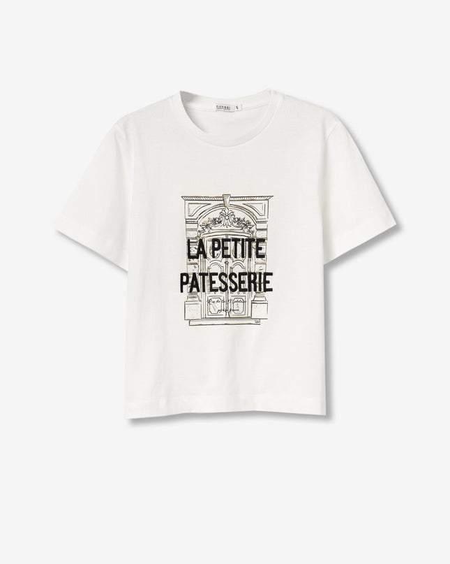 Bonchic White Short Sleeve Tee