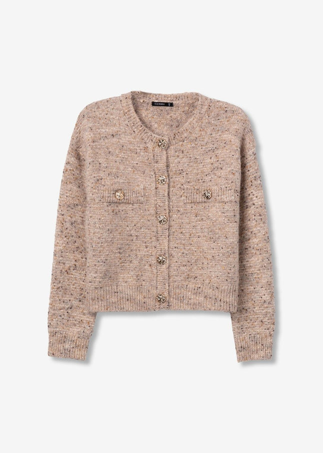 'Diadem' Cardigan - Portabella Beige