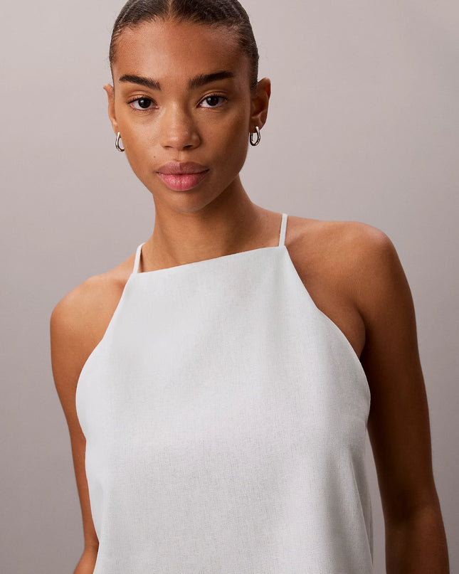 Linen Blend Cami Top - Pale Meadow