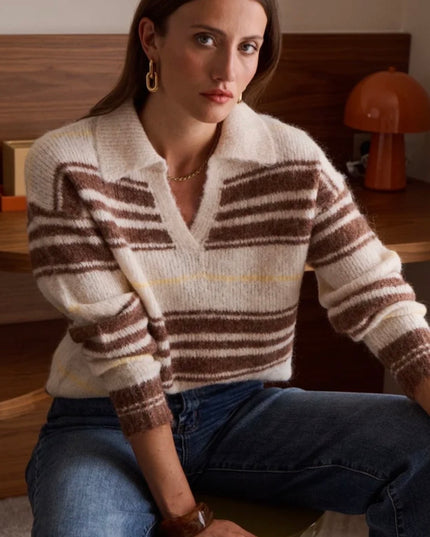 Juliet Soft Knit Polo Sweater