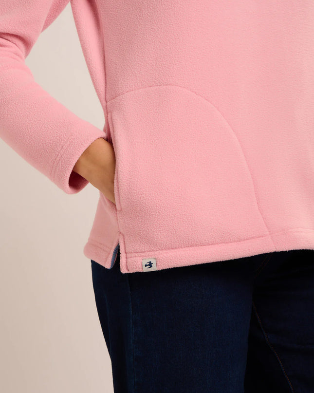Trent Quarter Zip Micro Fleece - Pink