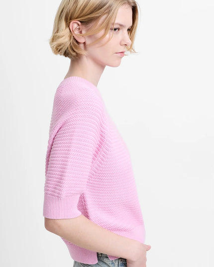 Lilly Mozart Short Sleeve Jumper - Light French Pink
