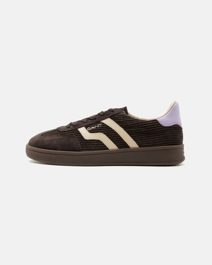 Cuzima Cord & Suede Sneaker - Espresso/Lavender