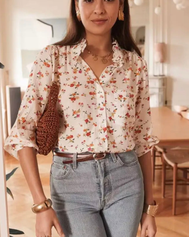 Amie Floral Print Blouse