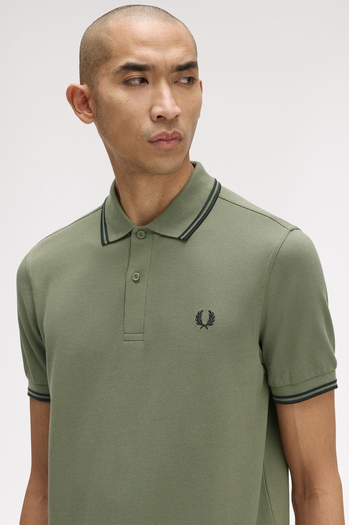 Twin Tipped Polo Shirt - Laurel Wreath Green