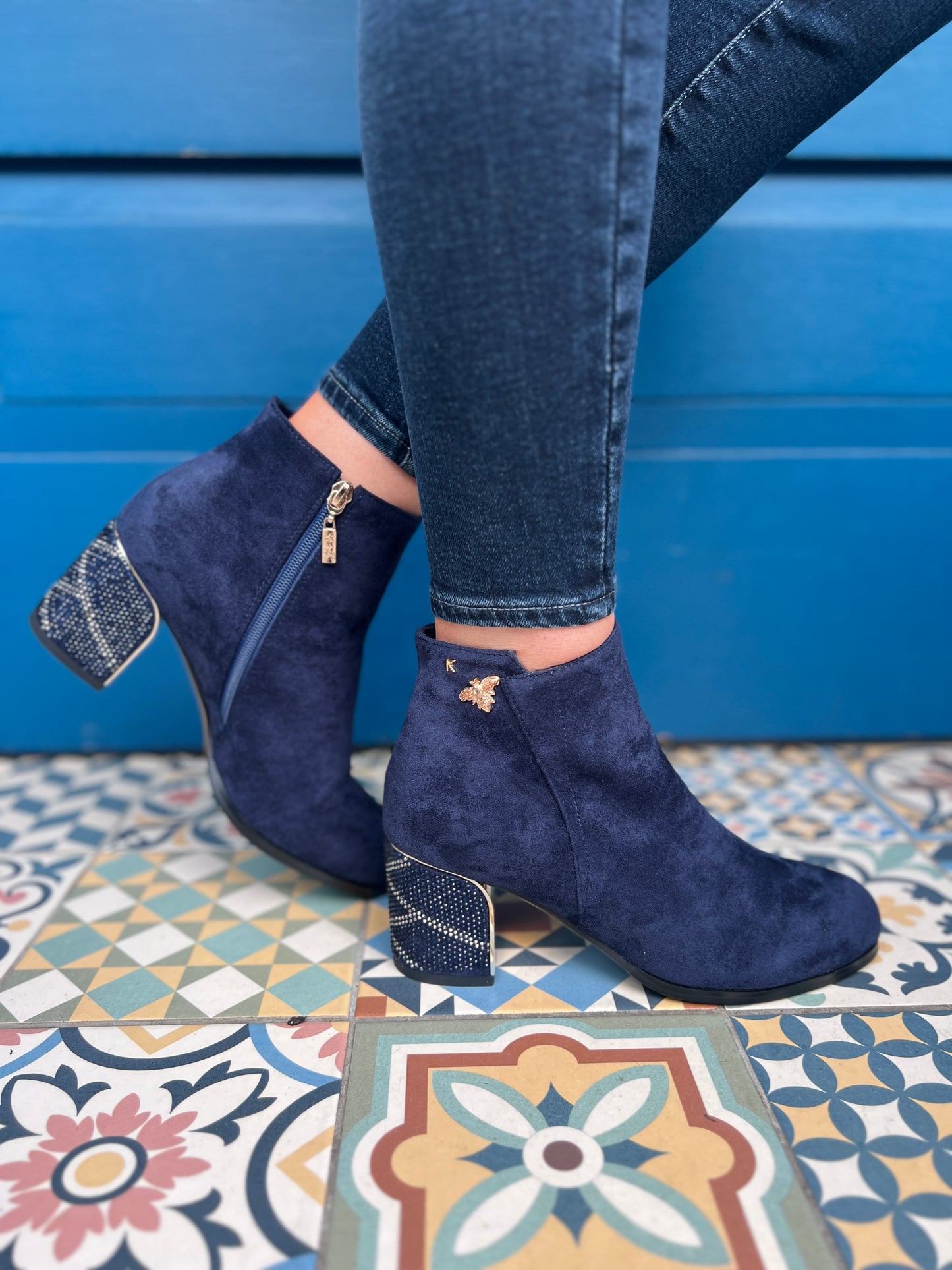 Kate Appleby - Leyburn Suede Boot - Navy