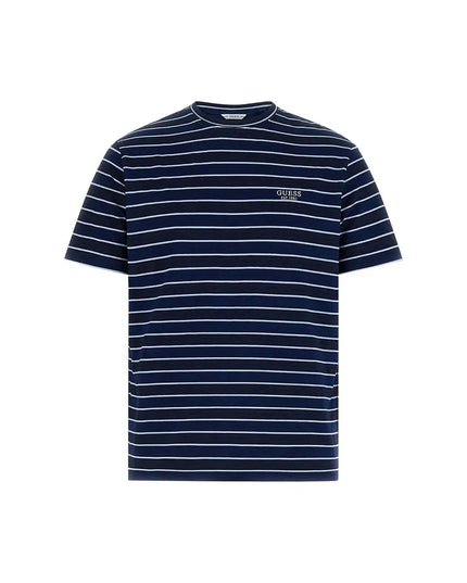 Guess Stripe T-Shirt - Blue/White