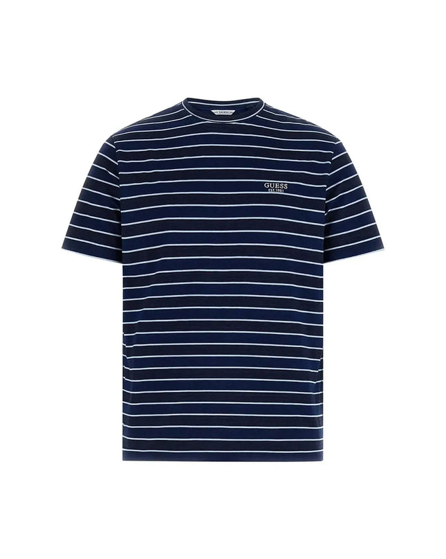 Guess Stripe T-Shirt - Blue/White