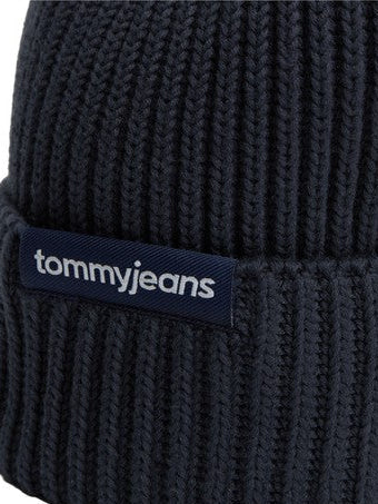 TJM Linear Logo Beanie - Dark Navy