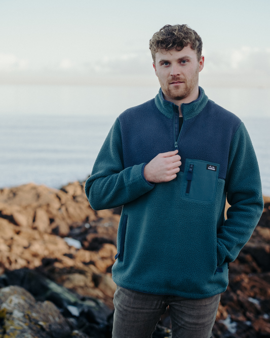 Polar 1/4 Zip Fleece - Teal